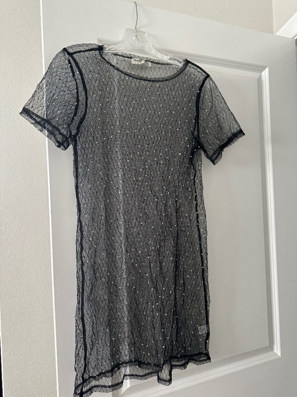 Rhinestoned Netted Dress
